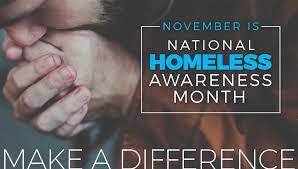 NATIONAL HOMELESSNESS MONTH !!!
